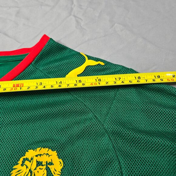 Vintage Puma Sz Large Mens Cameroon Football Home Jersey - Picture 8 of 10